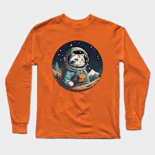 Space Explorer Astronaut Cat Long Sleeve T-Shirt